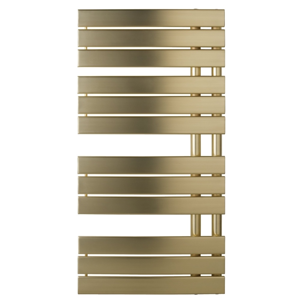 JTP Cleo Brushed Brass 1080mm x 550mm Designer Radiator Cut Out